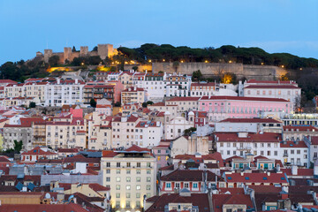 Fototapeta na wymiar Saint George's Castle , Lisbon, Portugal