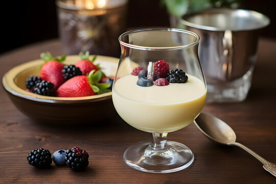 Zabaglione, light Italian custard with a hint of wine