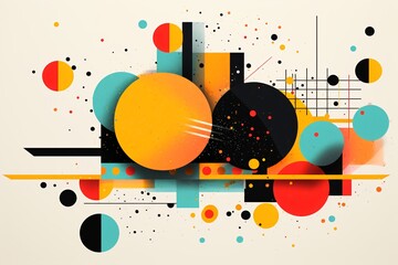 Obraz premium abstract background with circles