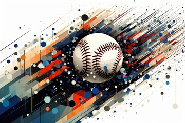 baseball background with baseball