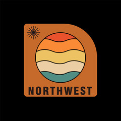 retro streetwear style tshirt designs. vintage concept vector graphic