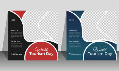 Modern social media post template banner and clean simple design with editable minimal square banner template.