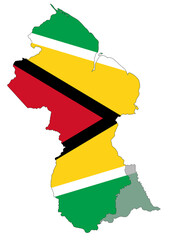 Map of Guyana 