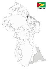 Map of Guyana 