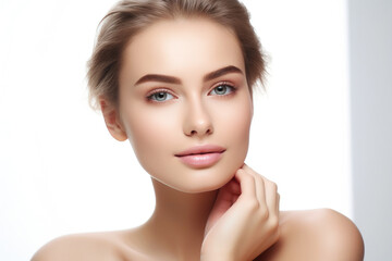 Obraz premium Radiant Woman Engaged in Self-Care