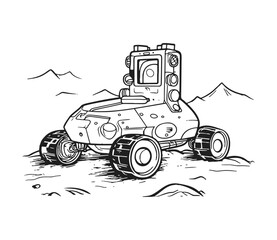 lunar rover lander successfully landing on moon  © Maria