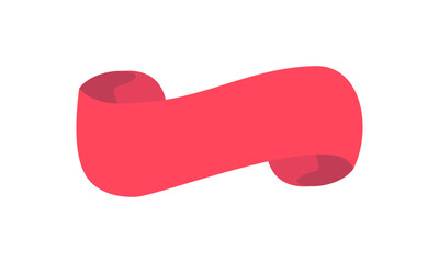 ribbon banner red fluttering for decorating a cute text frame