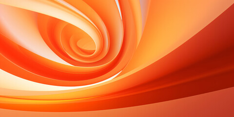 abstract twisted banner background in orange tones