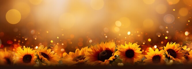 Harvest Blessings: Thanksgiving Banner with Pumpkins