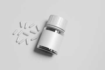 Medicine Pills Bottle Mockup