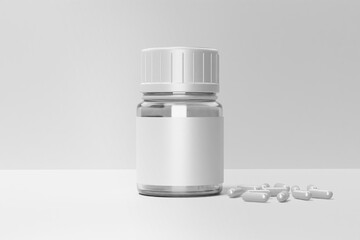 Medicine Pills Bottle Mockup