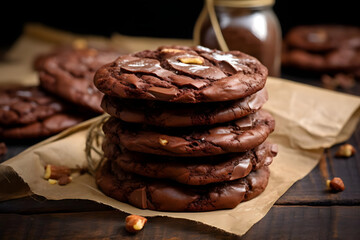 Chocolate Cookies, chocolaty indulgence with a crunch
