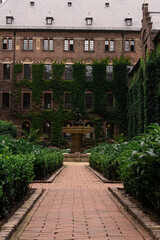 historic square under the palace in Roterdam, Netherlands