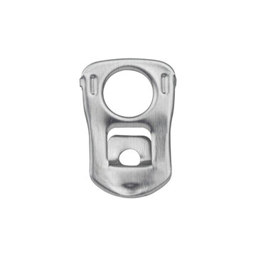 Ring-pull, pull tab from an aluminum can 