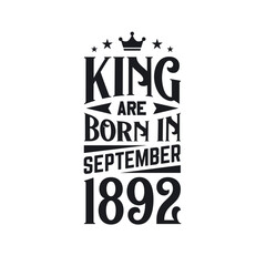 King are born in September 1892. Born in September 1892 Retro Vintage Birthday
