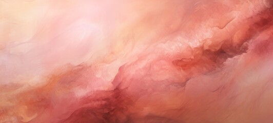 Obraz na płótnie Canvas Abstract watercolor paint background illustration - Coral color with liquid fluid marbled paper texture banner texture