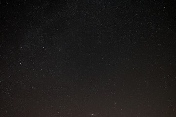 Night sky with stars - Perseids. Background for space exploration and night photography.