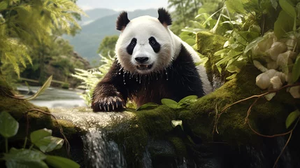 Foto op Canvas picture of panda © Altair Studio