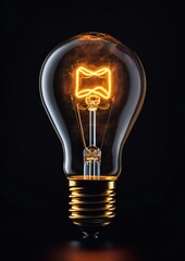 Award-winning studio photography of a modern light bulb, vertical orientation