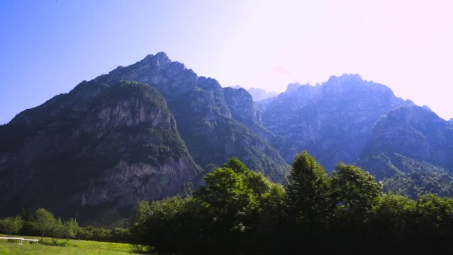 Mountains At San Lorenzo In Banale, Italy