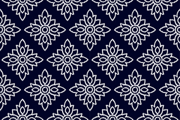 Ethnic seamless ikat pattern. Design for carpet, wallpaper, clothing, wrapping, fabric, cover, textile