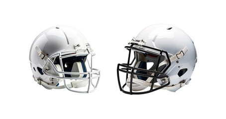 Fototapeta premium american football helmet isolated on transparent background, Generative Ai