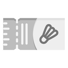  Coupon, Ticket, Badminton, Tickets, game, Sport, Icon, Flat style icon vector illustration, Suitable for website, mobile app, print, presentation, infographic and any other project.