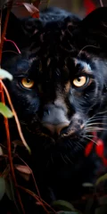 Foto auf Alu-Dibond portrait of a black panther © JeffersonGabriel