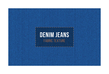 Vector background of blue jeans denim texture. blue denim background, texture.