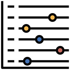 Business chart icon symbol image vector. Illustration of growth diagram data graphic pictogram infographic design image.