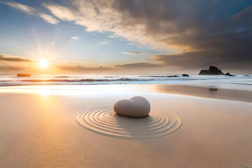 sunset on the beach