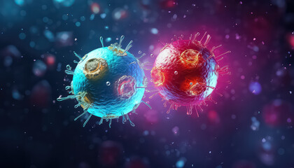 Cancer cells - view with the help of a mycoscope