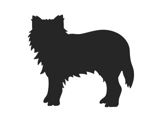 狼のシルエットのイラスト