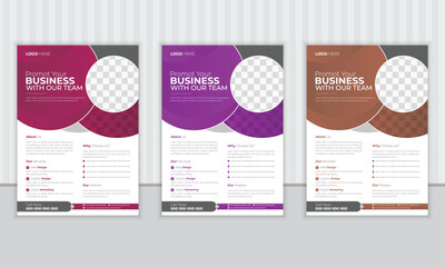 Business Flyer Brochure Template Design, vector template design