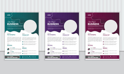Business Flyer Brochure Template Design, vector template design