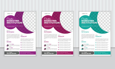 Business Flyer Brochure Template Design, vector template design