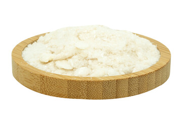 naphthalene powder in a wooden bowl