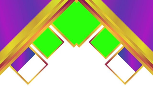 Abstract motion frames and animated backgrounds. Green screen Chroma key background.