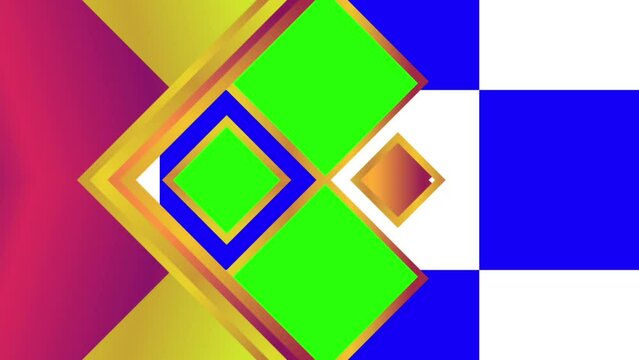 Abstract motion frames and animated backgrounds. Green screen Chroma key background.