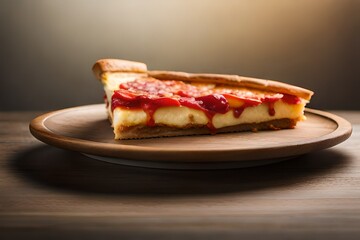 cheesecake with strawberries Generated AI