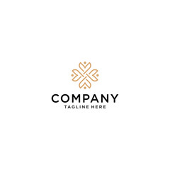 floral logo design art. Can be used for beauty salons, decoration, boutiques, spas, yoga, cosmetics.