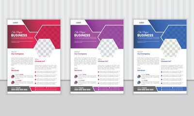 Business Flyer Brochure Template Design, vector template design