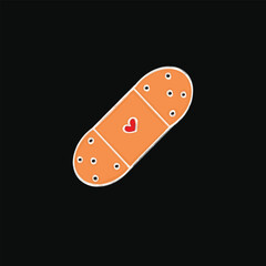 illustration of doodle band aid 