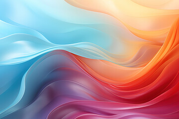 Obraz premium Abstract background with colorful smooth waving texture, gradient trendy mesh background, modern bright rainbow 3D render creative smoke, and soft colored wallpaper background banner