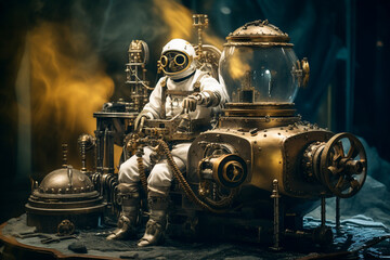 A Steampunk visit to an alien planet