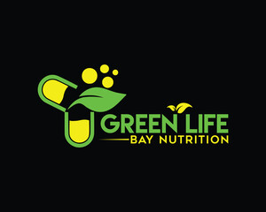 abstract nutrition logo design