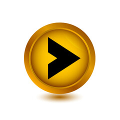 glossy button arrow icon