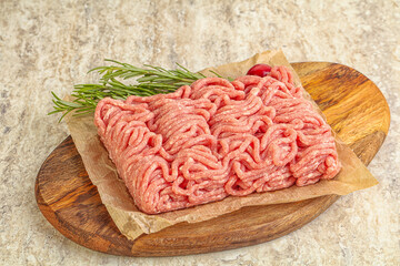 Raw beef minced meat for cooking