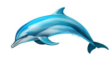 Dolphin on Transparent Background, PNG , Generative Ai