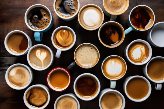Caffeine Galore: Lots of Coffee Cups © Francesco